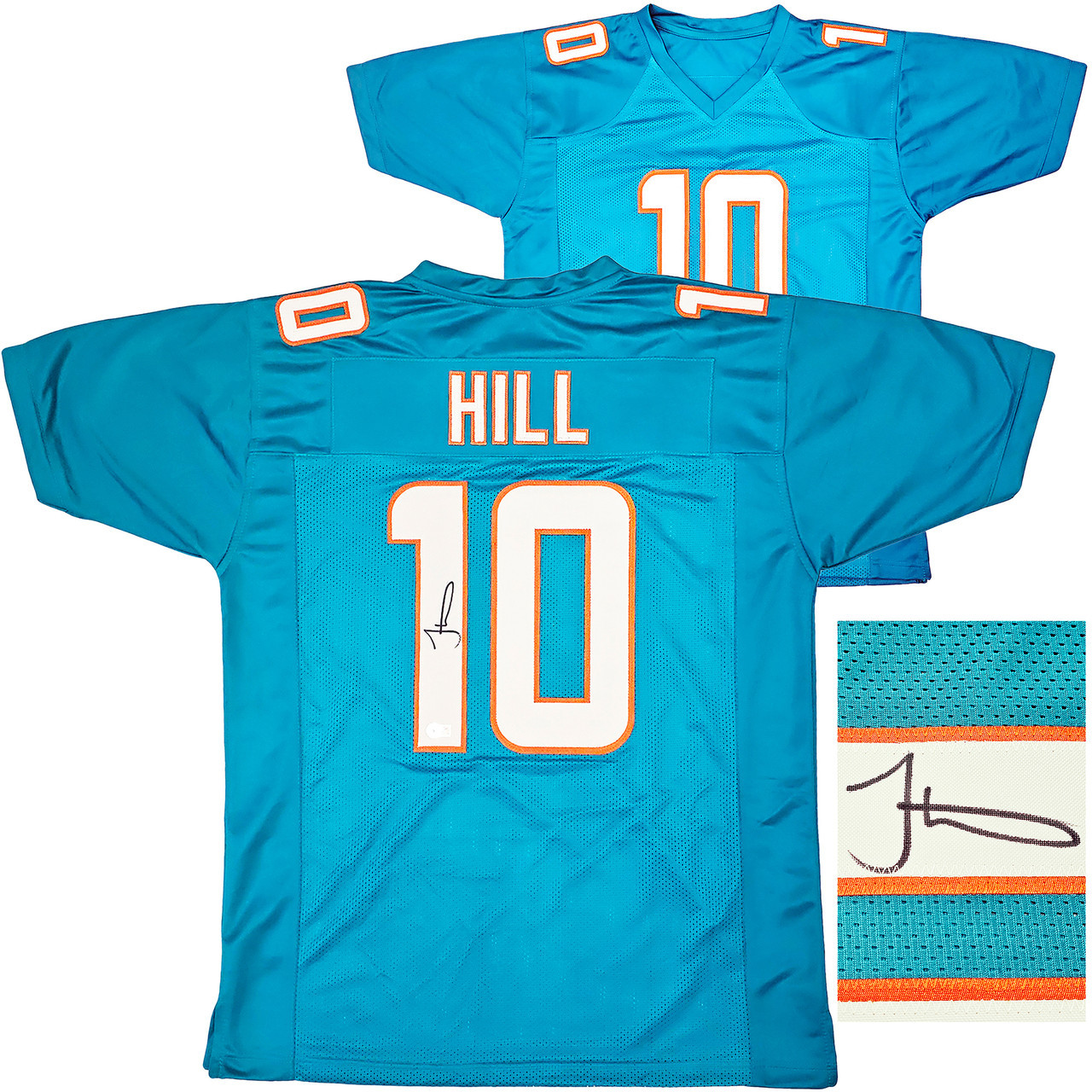 Tyreek Hill Autographed Miami Dolphins (Teal #10) Deluxe Framed Jersey –  Beckett