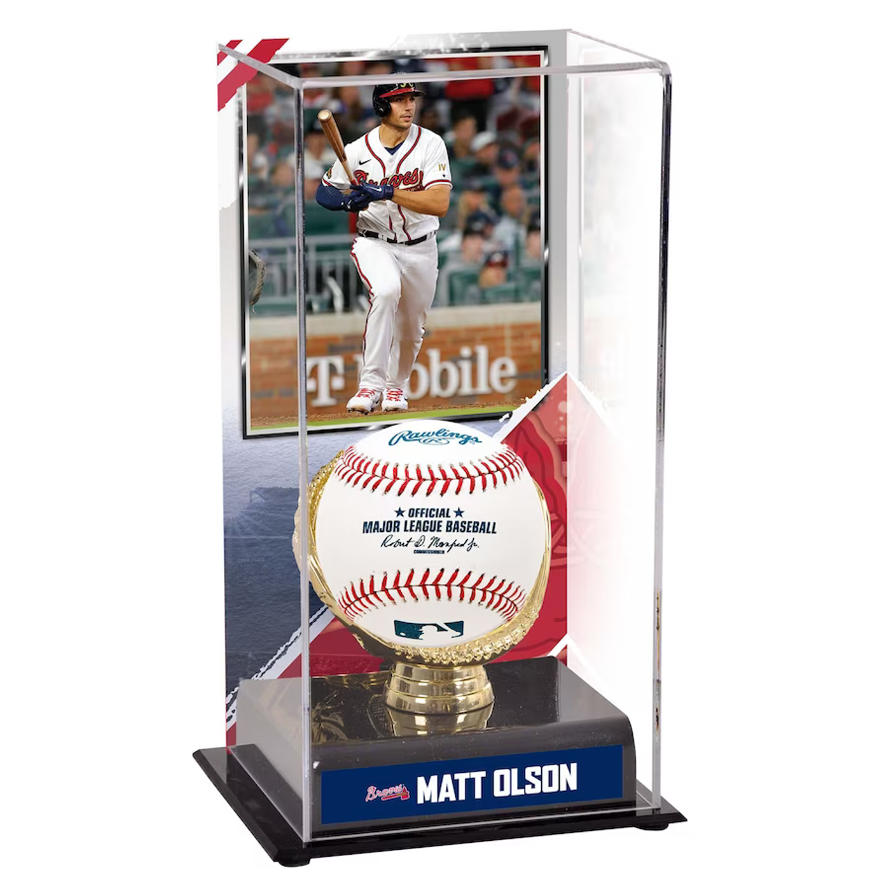 Matt Olson Atlanta Braves Gold Glove Display Case with Image