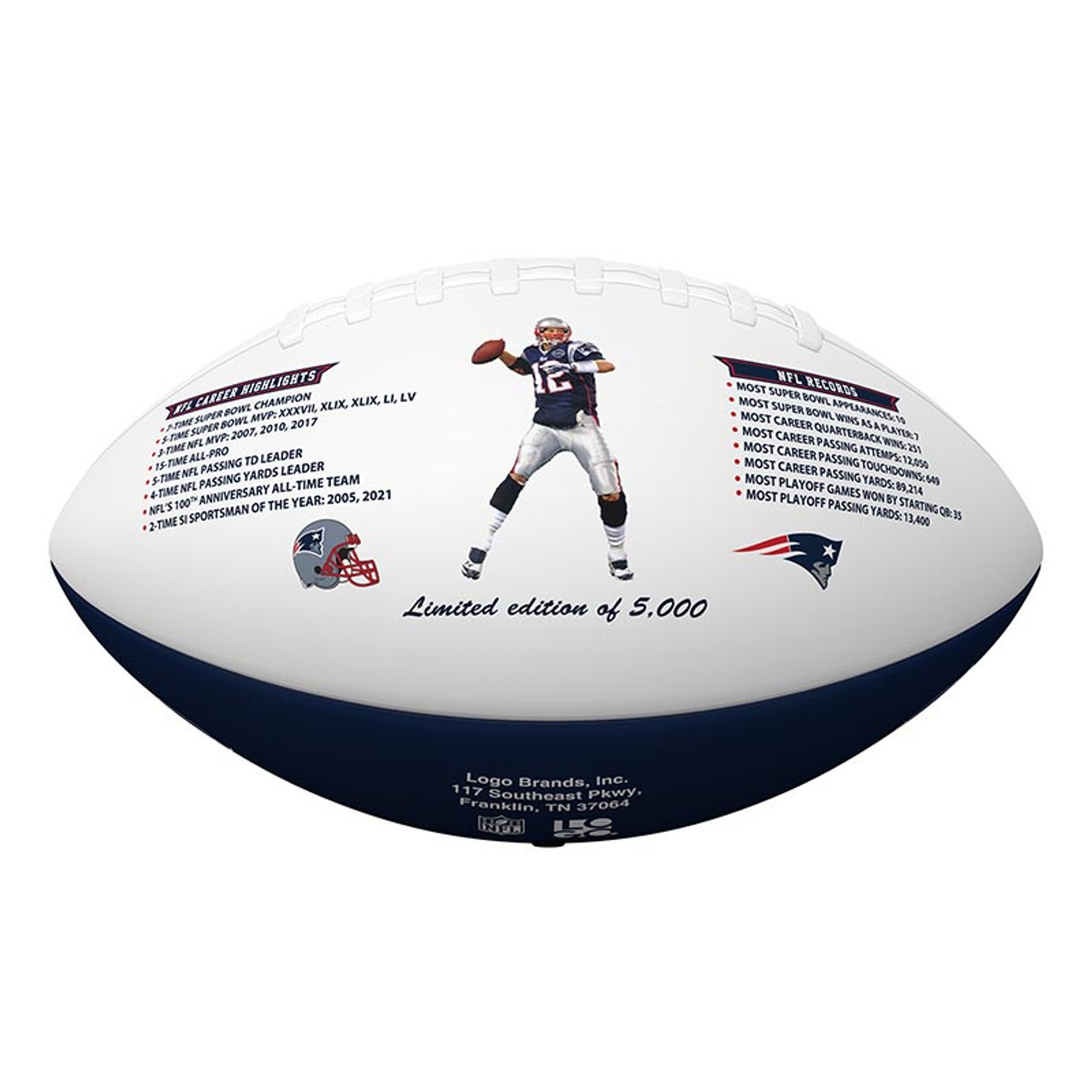 Tom Brady New England Patriots Nike Retired Game Jersey - White