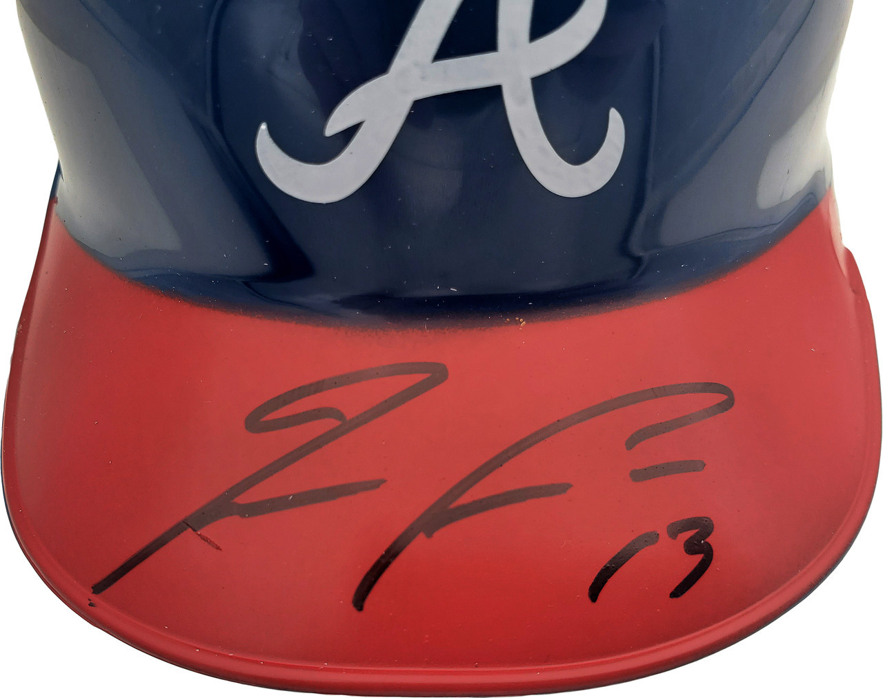 Shop Ronald Acuna Jr. Atlanta Braves Autographed Rawlings Blue Mini Helmet