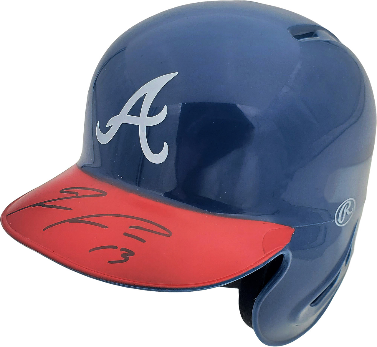 Shop Ronald Acuna Jr. Atlanta Braves Autographed Rawlings Blue Mini Helmet