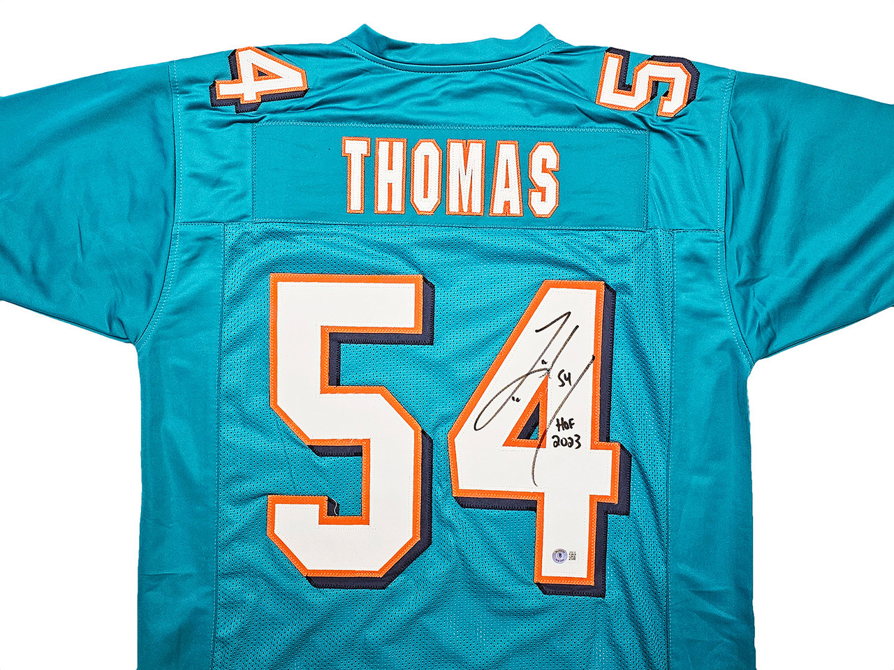 Schwartz Sports Tua Tagovailoa (Miami Dolphins) Signed Teal Custom Football Jersey (Beckett COA)