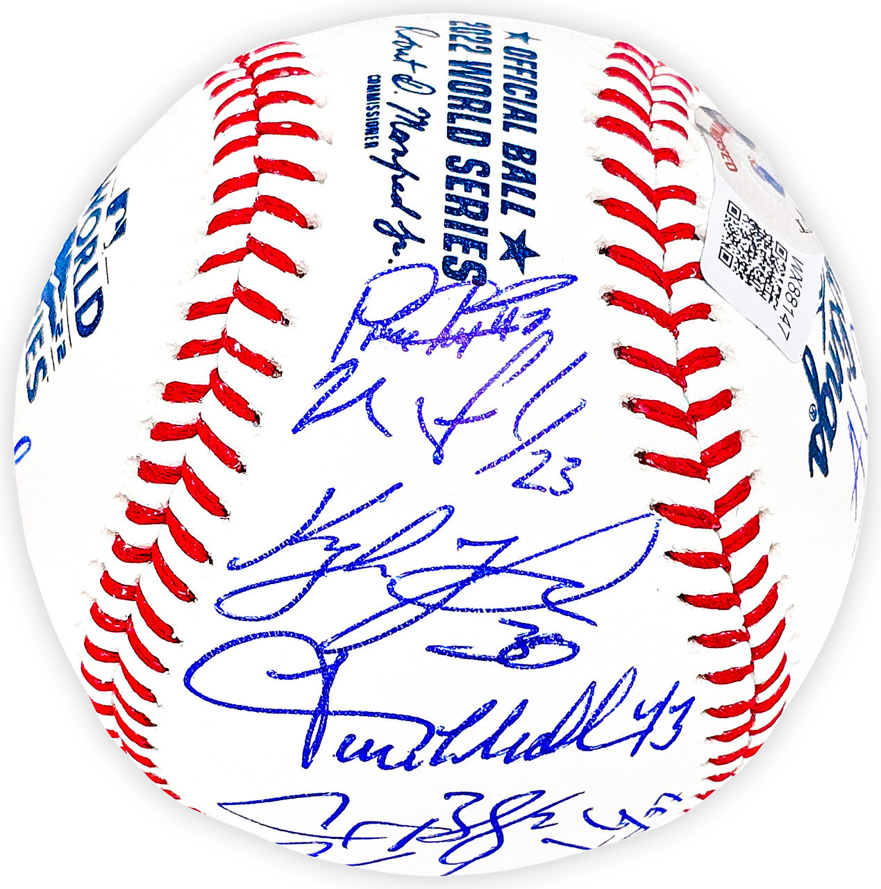 Houston Astros World Series Champions 2022 Team Signatures White Baseball  Jersey - Tagotee