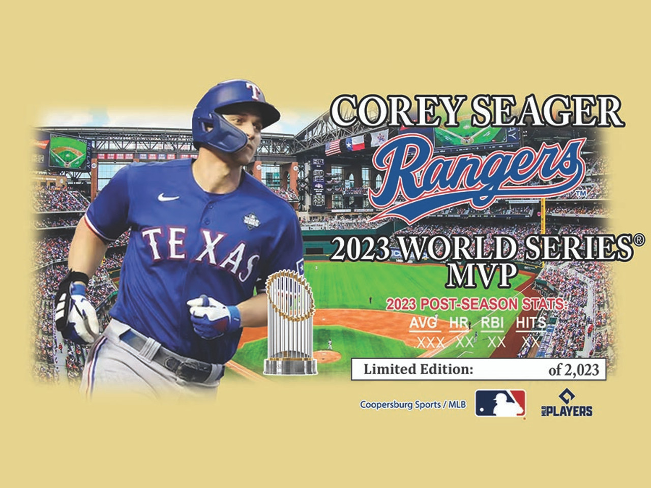 Lids Corey Seager Texas Rangers Majestic Threads 2023 World Series