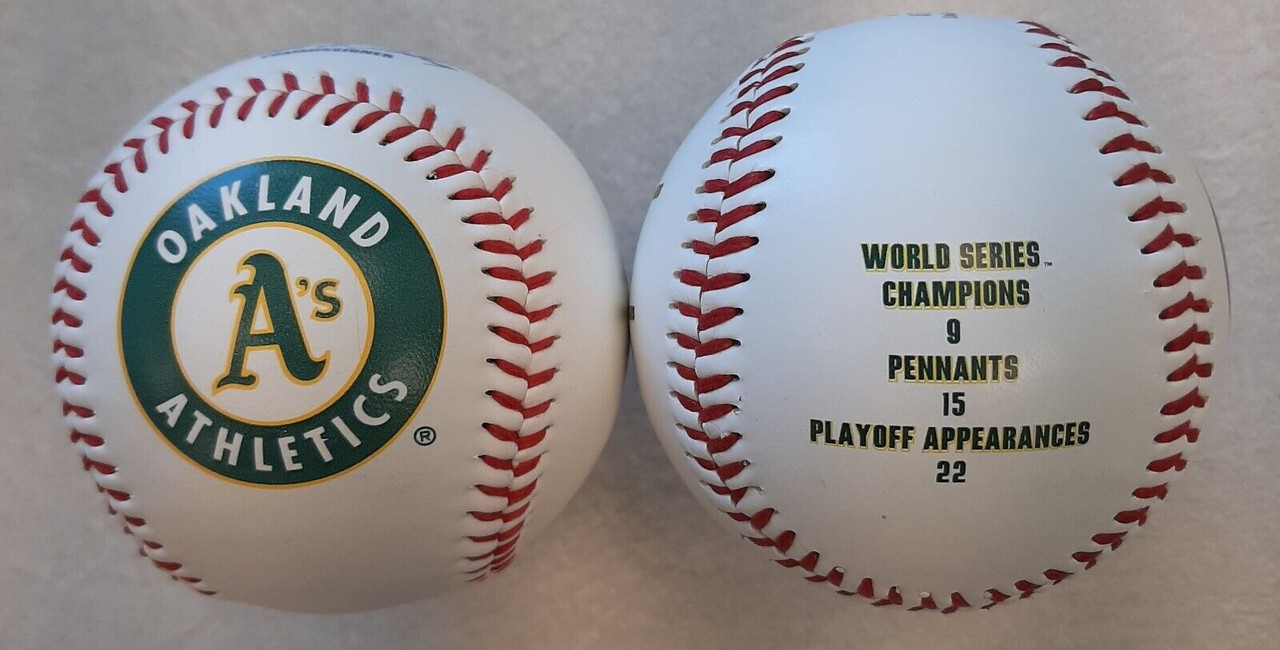 Oakland Athletics 2006 ALCS History Baseball 2 Ball Set - Nikco Sports