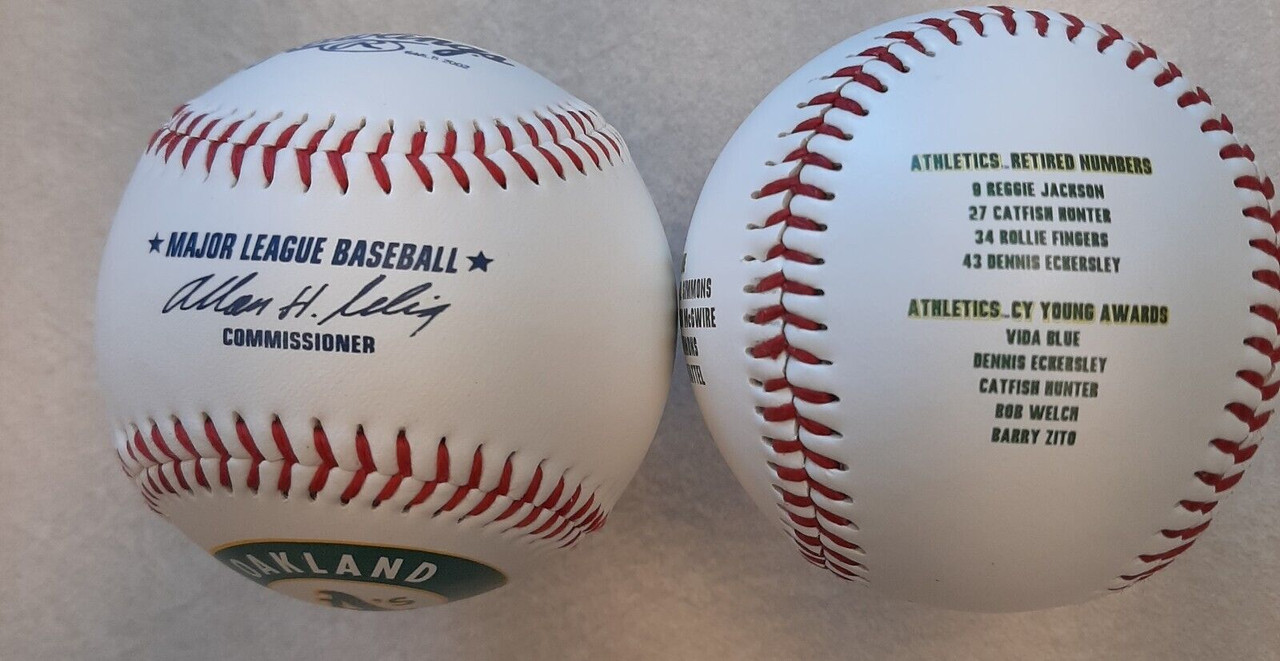 Oakland Athletics 2006 ALCS History Baseball 2 Ball Set - Nikco Sports