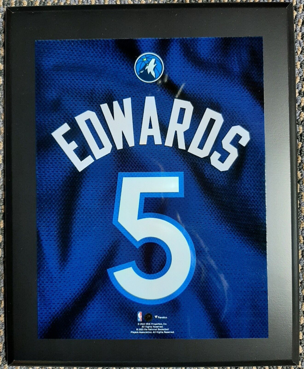 Minnesota Timberwolves Anthony Edwards #5 Plaque - Nikco Sports