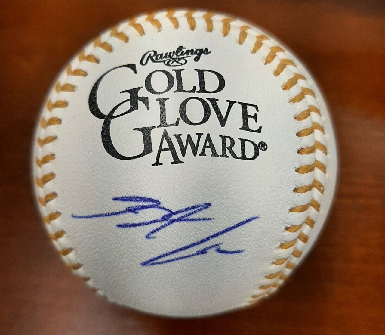 Nolan Arenado Autographed Gold Glove Baseball w/Gold Glove Case