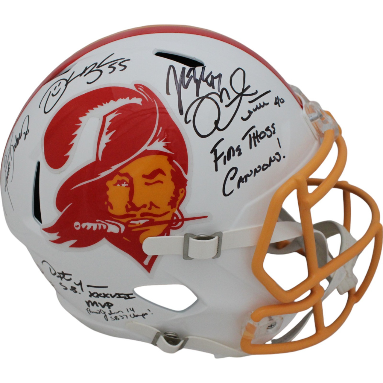 Super Bowl 37 Autographed Tampa Bay Buccaneers F/S TB Helmet HOF