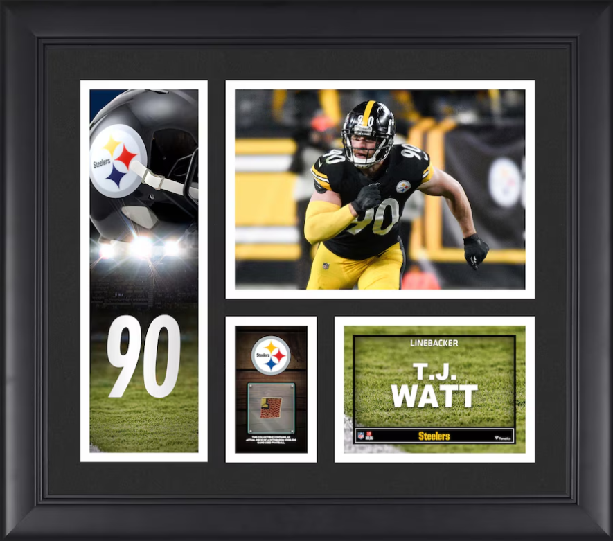 Watt Pittsburgh Steelers Framed 15