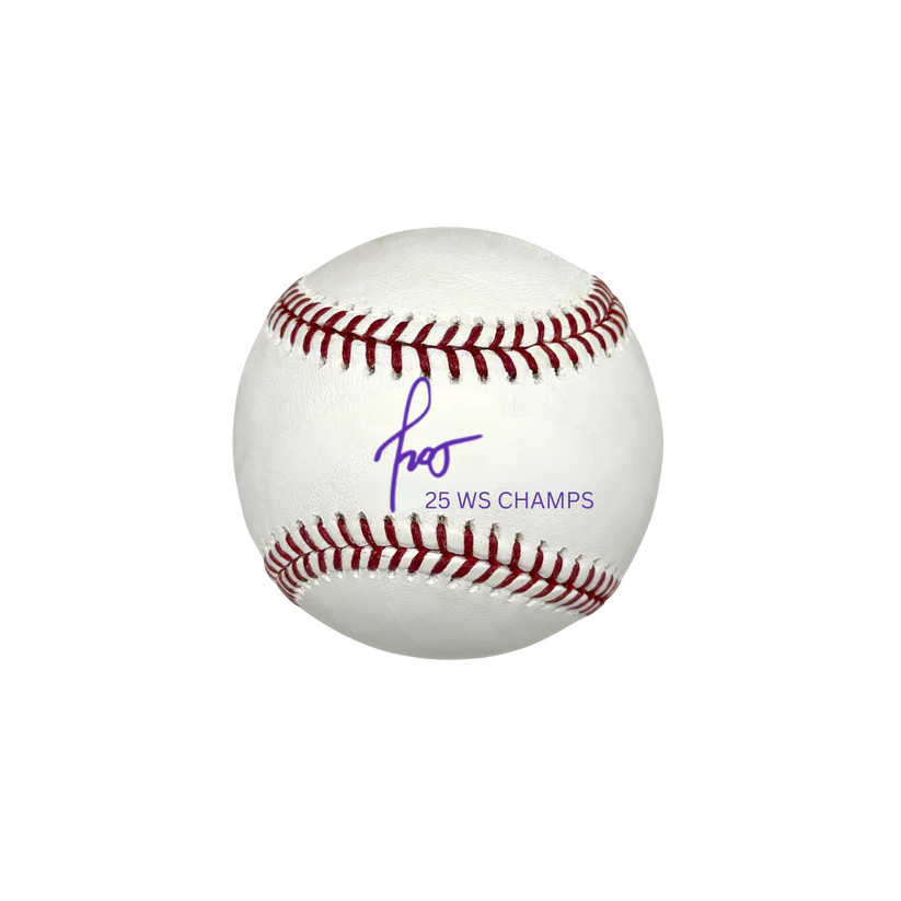 Miguel Rojas フィギュア 2025年ワールドシリーズ記念 Miguel Rojas Los Angeles Dodgers Autographed 2025 World Series