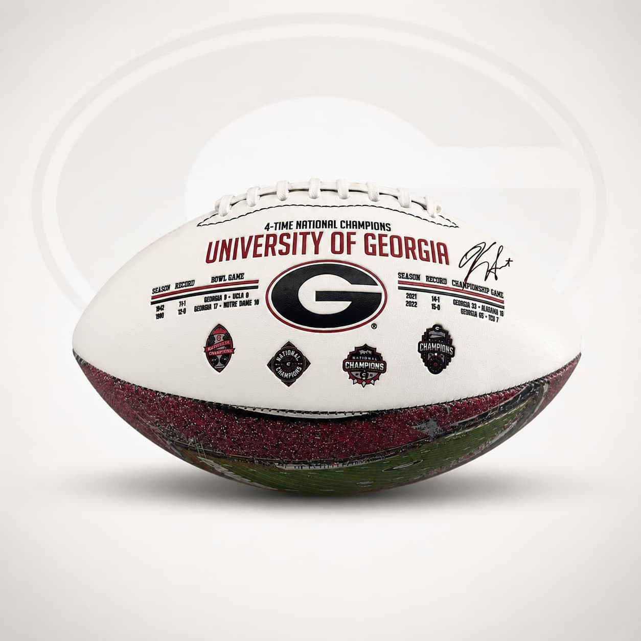 Shop Georgia Bulldogs Autographed Kirby Smart “History of