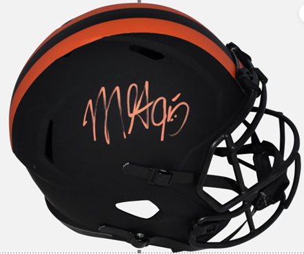 football garrett helmet Myles Signed Browns F/S Flat White Speed Authentic Helmet-Beckett W Holo its a must Myles Garrett Cleveland Browns Autographed