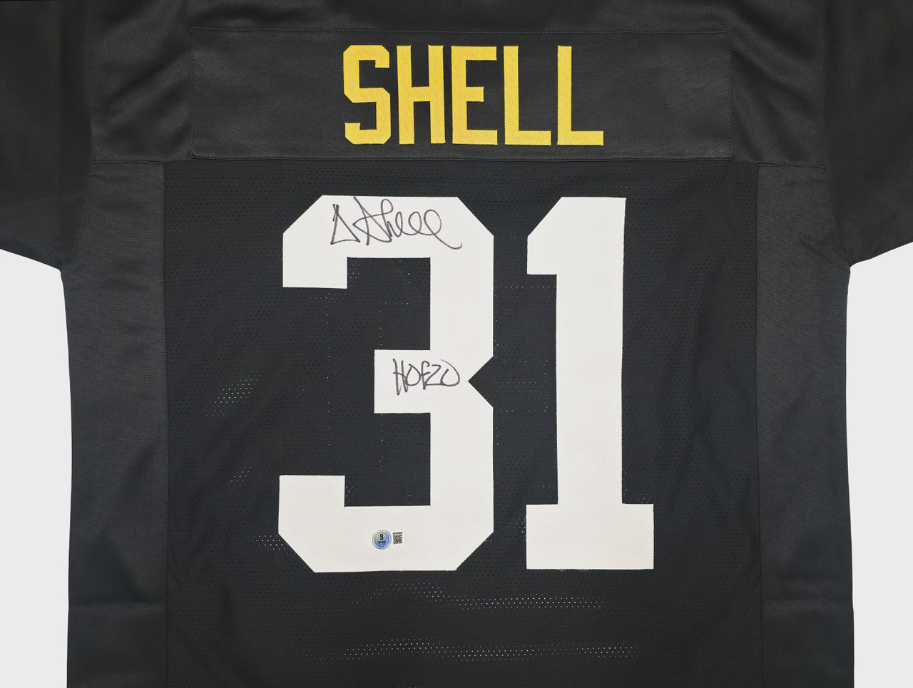 Donnie Shell Signed Pittsburgh Steelers Black Jersey HOF 20