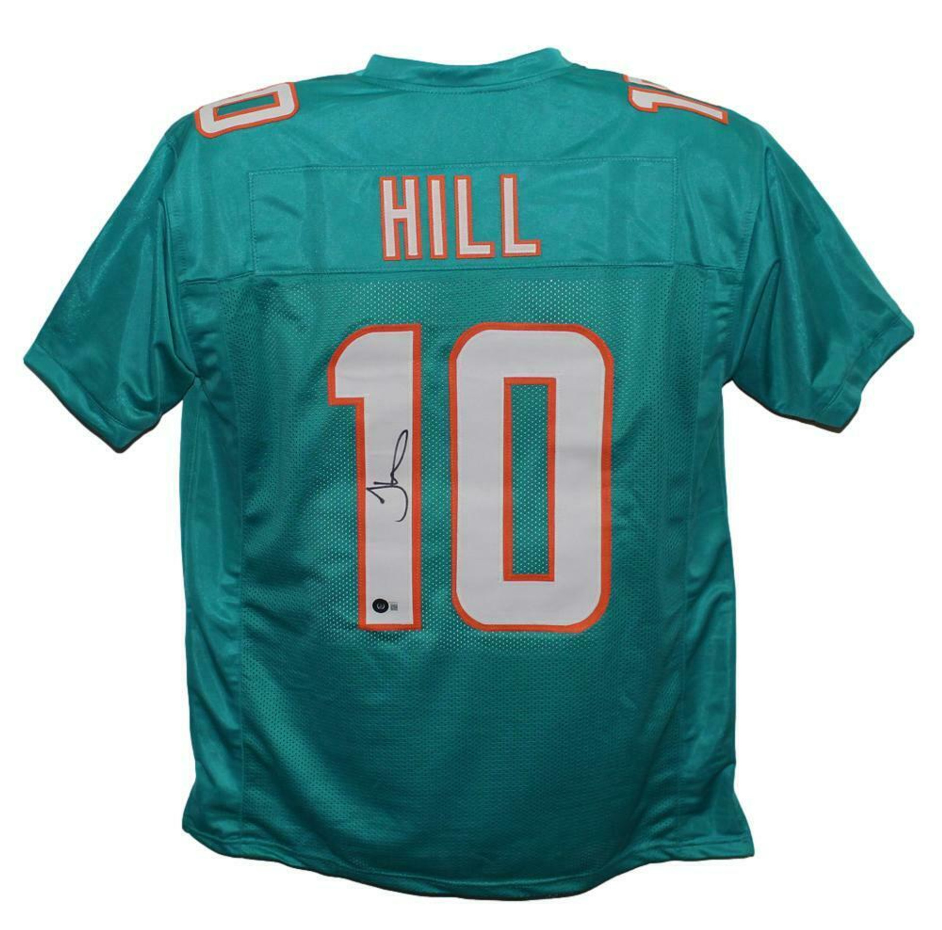 Shop Tyreek Hill Miami Dolphins Signed Pro Style Teal XL Jersey