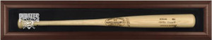 Brown Framed MLB Single Bat Pirates Display Case Brown Framed MLB Single Bat Pirates Display Case