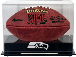Black Base Football Seahawks Display Case Black Base Football Seahawks Display Case