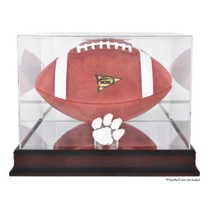 Clemson Tigers Mahogany Football Case Clemson Tigers Mahogany Football Case