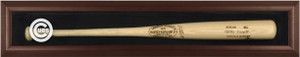 Brown Framed MLB Single Bat Cubs Display Case Brown Framed MLB Single Bat Cubs Display Case
