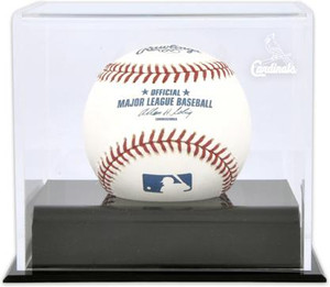 St. Louis Cardinals Deluxe MLB Baseball Cube Display Case St. Louis Cardinals Deluxe MLB Baseball Cube Display Case