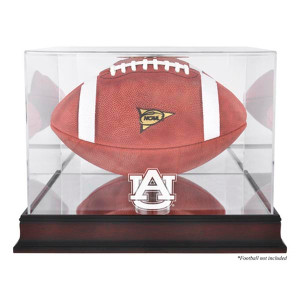Auburn Tigers Logo Mahogany Football Case Auburn Tigers Logo Mahogany Football Case