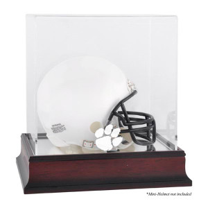 Clemson Tigers Mahogany Mini Helmet Case Clemson Tigers Mahogany Mini Helmet Case