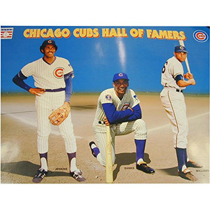 Chicago Cubs Hall of Famer's 14x22 Poster - Ferguson Jenkins, Ernie Banks and Billy Williams