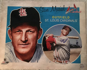 Stan Musial Autographed 16x20 Photo - Licensed Cooperstown Print Stan Musial Autographed 16x20 Photo - Licensed Cooperstown Print