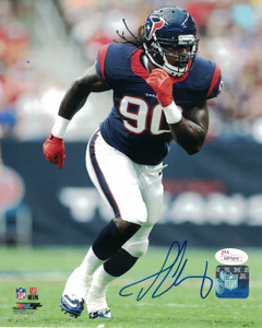 Jadeveon Clowney Autographed Houston Texans 8x10 Photo (Solo) JSA Jadeveon Clowney Autographed Houston Texans 8x10 Photo (Solo) JSA