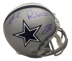 EZEKIEL ELLIOTT DAK PRESCOTT AMARI COOPER SIGNED DALLAS COWBOYS CHROME –  Super Sports Center