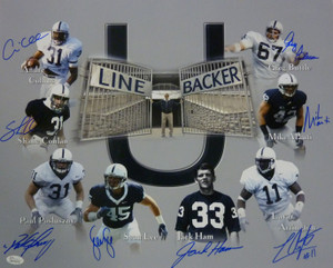 Penn State 16x20 Photo Autographed by 8 Players: Ham, Conlan, Poz, Collins, Mauti, Buttle, Lee, Lavar Penn State 16x20 Photo Autographed by 8 Players: Ham, Conlan, Poz, Collins, Mauti, Buttle, Lee, Lavar