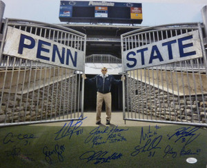 Penn State 16x20 Photo Autographed by 10 players: Ham, Conlan, Poz, Collins, Mauti, Buttle, Lee, Lavar, Cap, DJ Penn State 16x20 Photo Autographed by 10 players: Ham, Conlan, Poz, Collins, Mauti, Buttle, Lee, Lavar, Cap, DJ