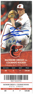 David Dahl Autographed Ticket Stub - Colorado Rockies 1st HR JSA David Dahl Autographed Ticket Stub - Colorado Rockies 1st HR JSA