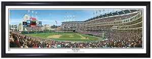 First Pitch at Jacobs Field Framed Panorama