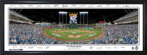 Kansas City Royals 2015 World Series Panorama - with Facsimile Signatures Kansas City Royals 2015 World Series Panorama - with Facsimile Signatures
