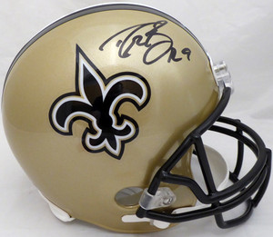 New Orleans Saints Drew Brees Autographed Black Jersey SB XLIV MVP  Beckett BAS Witness Stock #216829