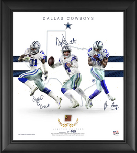Dallas Cowboys Authentic Framed 15" x 17" Franchise Foundations Collage-Limited Edition of 469 Dallas Cowboys Authentic Framed 15" x 17" Franchise Foundations Collage-Limited Edition of 469