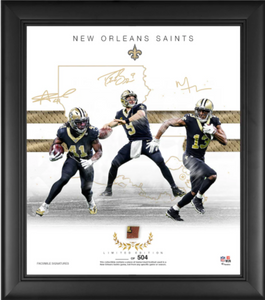 New Orleans Saints Drew Brees Fanatics Authentic Framed 15 x 17 Stars of  the Game Collage