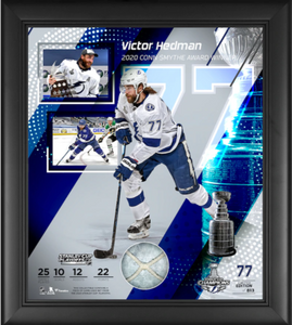 Victor Hedman Tampa Bay Lightning Framed 2020 Stanley Cup Champions Conn Smythe Collage with a Piece of Game-Used Net from the 2020 Stanley Cup Playoffs - Limited Edition 15 x 17 Victor Hedman Tampa Bay Lightning Framed 2020 Stanley Cup Champions Conn Smythe Collage with a Piece of Game-Used Net from the 2020 Stanley Cup Playoffs - Limited Edition 15 x 17