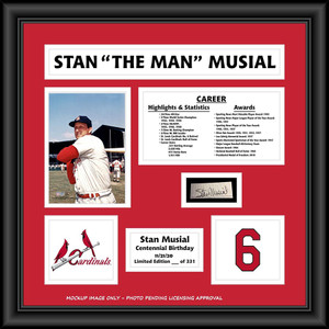 Framed Busch Stadium Greatest Moments St. Louis Cardinals Baseball 12x15  Photo Collage - Hall of Fame Sports Memorabilia