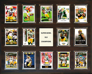Green Bay Packers Super Bowl 45 Champions 14 Card Plaque 16 x 20 Green Bay Packers Super Bowl 45 Champions 14 Card Plaque 16 x 20