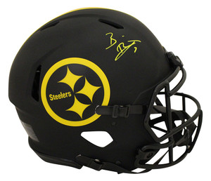 Ben Roethlisberger Autographed Pittsburgh Steelers Authentic Eclipse Helmet Ben Roethlisberger Autographed Pittsburgh Steelers Authentic Eclipse Helmet
