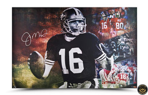 JOE MONTANA AUTOGRAPHED “COOL JOE” 36 X 24 JOE MONTANA AUTOGRAPHED “COOL JOE” 36 X 24