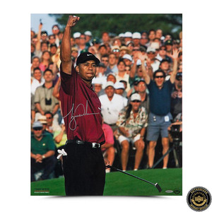 TIGER WOODS AUTOGRAPHED “2001 MASTERS” 20 X 24 TIGER WOODS AUTOGRAPHED “2001 MASTERS” 20 X 24