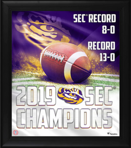 LSU Tigers Framed 15" x 17" 2019 SEC Football Champions Collage LSU Tigers Framed 15" x 17" 2019 SEC Football Champions Collage