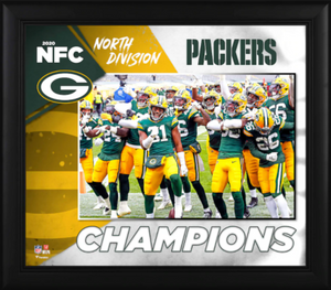 Green Bay Packers Framed 2020 NFC North Division Champions Collage Green Bay Packers Framed 2020 NFC North Division Champions Collage