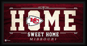 Kansas City Chiefs Framed 10" x 20" Home Sweet Home Collage Kansas City Chiefs Framed 10" x 20" Home Sweet Home Collage