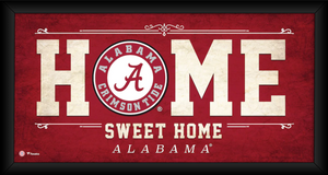 Alabama Crimson Tide Framed 10" x 20" Home Sweet Home Collage Alabama Crimson Tide Framed 10" x 20" Home Sweet Home Collage