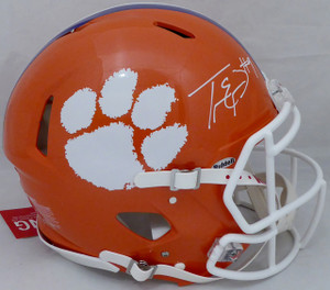 Travis Etienne Clemson Tigers Signed Orange Full Size Authentic Speed Helmet Travis Etienne Clemson Tigers Signed Orange Full Size Authentic Speed Helmet