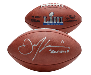 Julian Edelman New England Patriots Signed SB LIII Champions Duke Football with "SB 53 MVP" Julian Edelman New England Patriots Signed SB LIII Champions Duke Football with "SB 53 MVP"